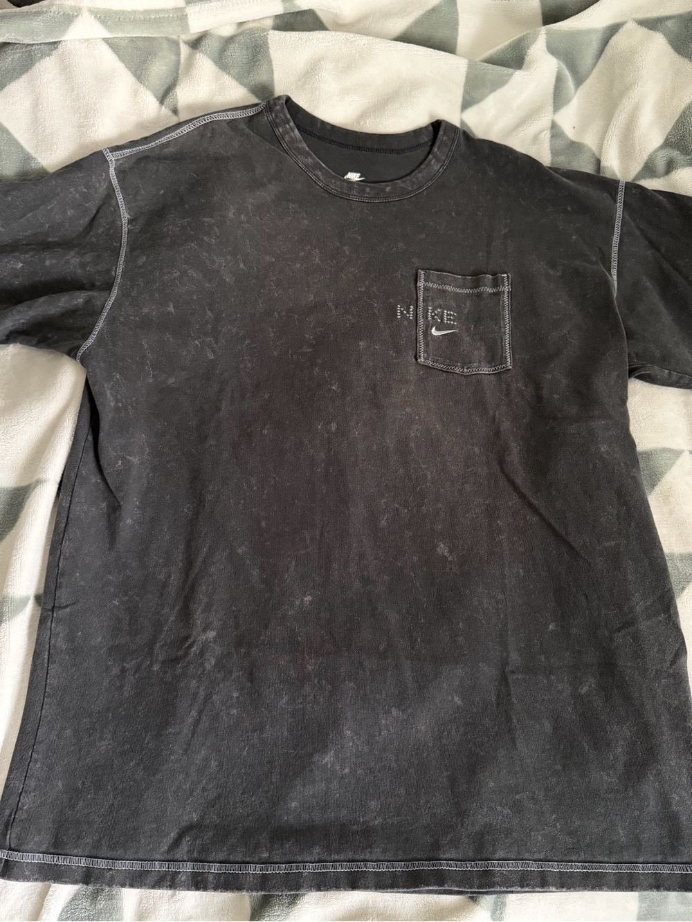 Nike Black Short Sleeve Pocket Crew Tee